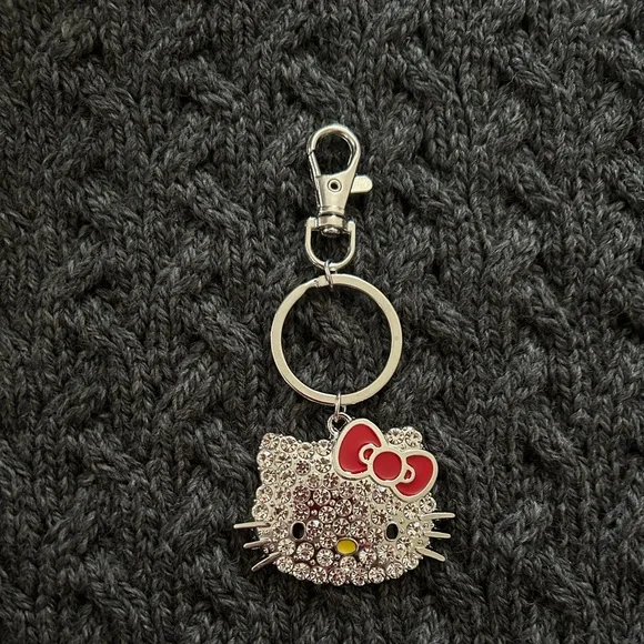 Hello Kitty Rhinestone Keychain - Picture 1 of 3